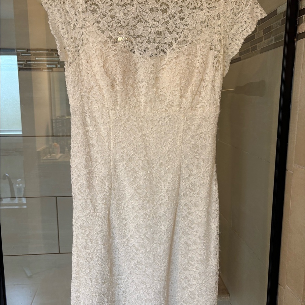 Elegant Lace White Dress